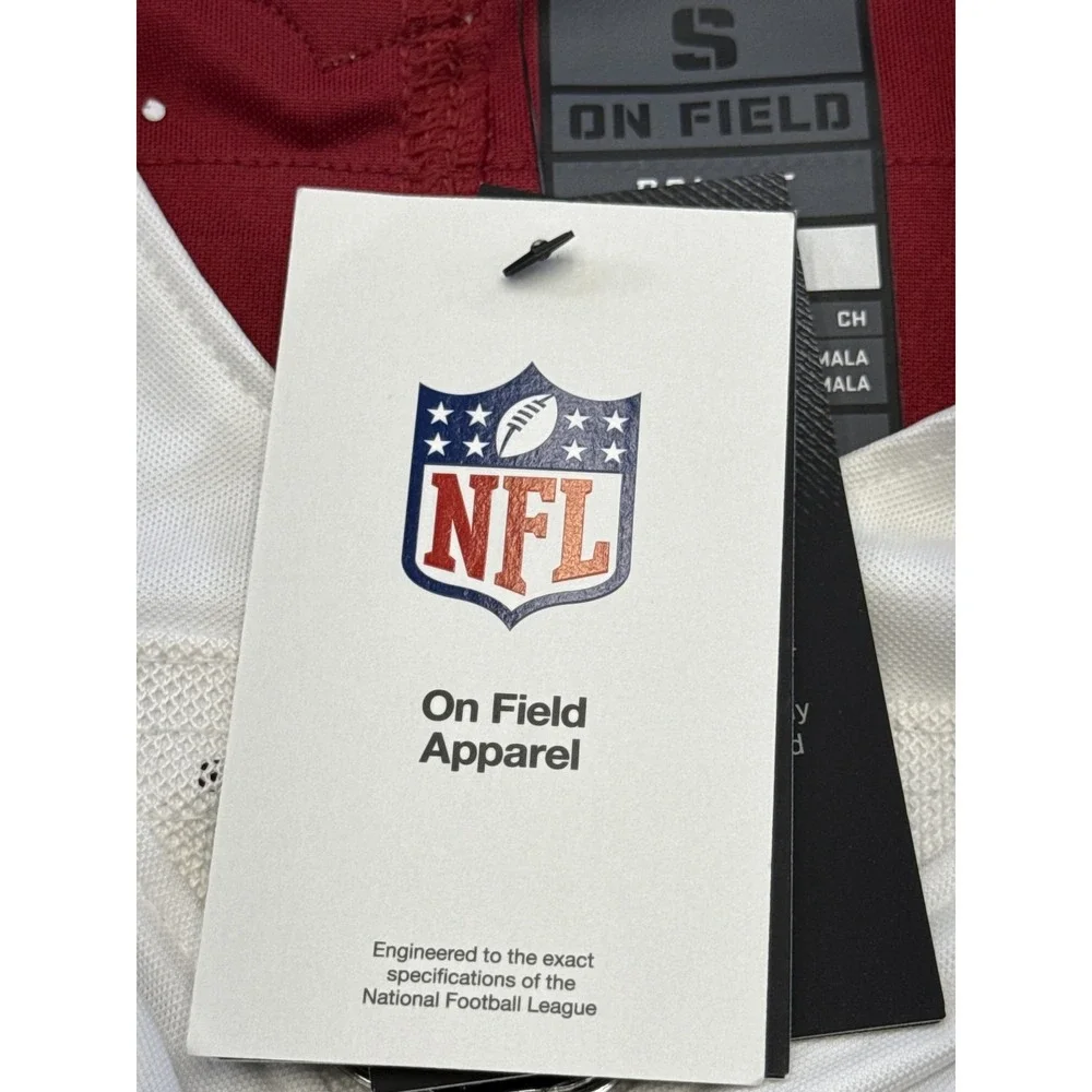 Nike Arizona Cardinals NFL On Field Jersey Mens S Red White Polyester Graphic